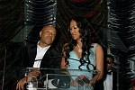 Russell Simmons, Kimora Lee Simmons<br>at the G&P Foundation 4th. annual Angel Ball at the Marriot Marquis in Manhattan, N.Y. on 11-14-05. photo by Rob Rich copyright 2005 516-676-3939 robwayne1@aol.com